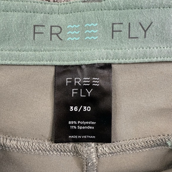 Free Fly Pants Men's 36x30* Gray Performance Golf Casual Stretch Lightweight - Picture 2 of 10